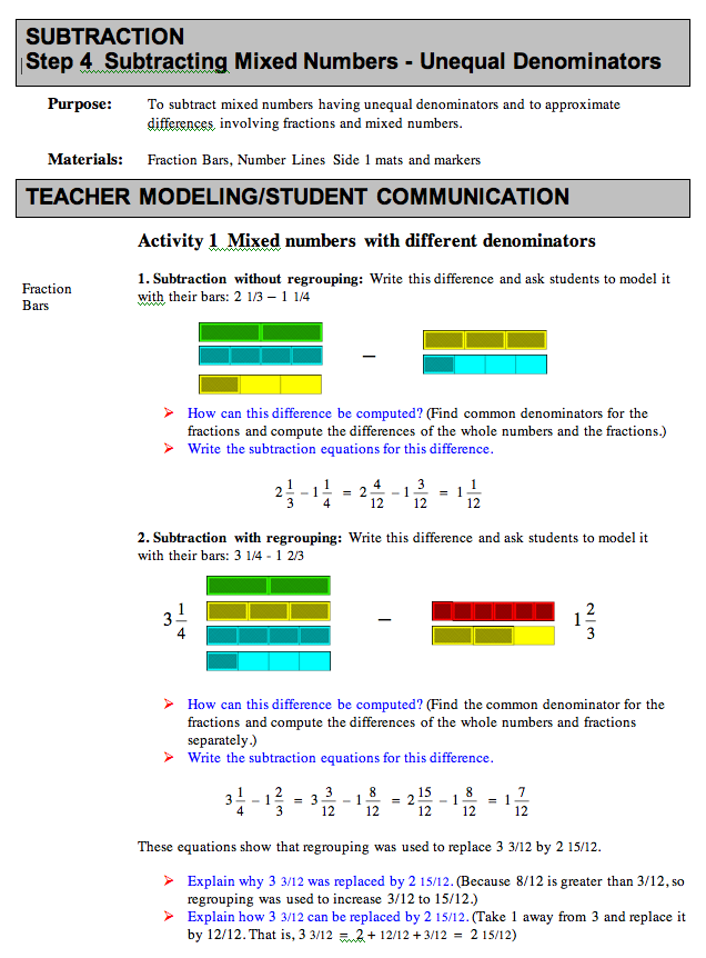 visual subtraction