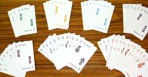 Fraction Bars Playing Cards